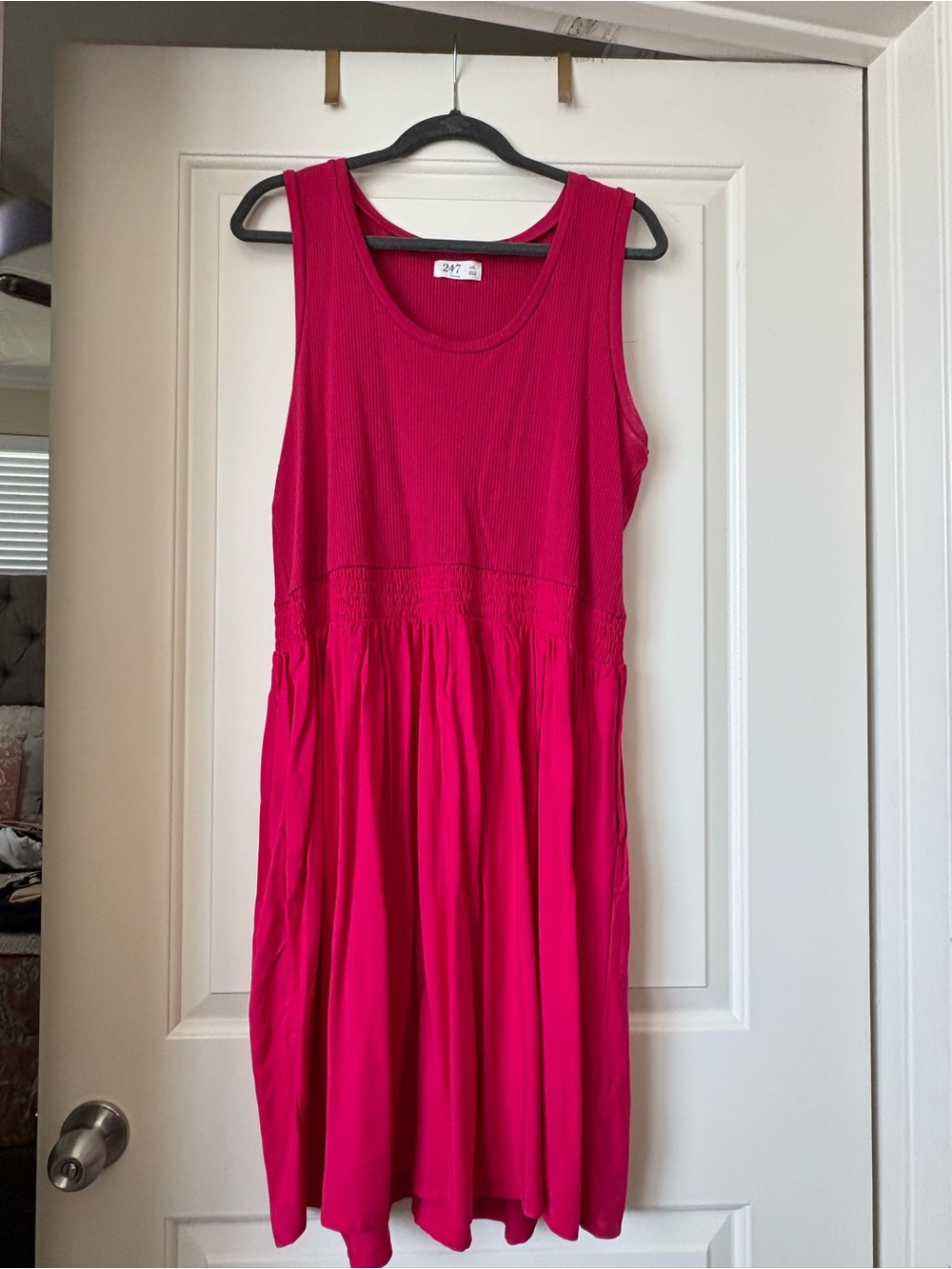 Maurices Hot Pink Sleeveless Mini Dress